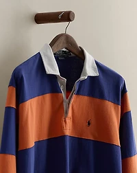 c. 1990 Striped Rugby Shirt - Size L