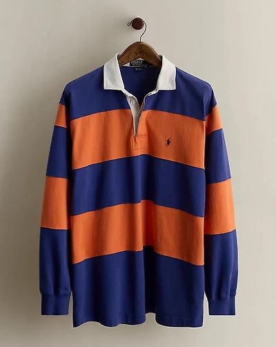 c. 1990 Striped Rugby Shirt - Size L