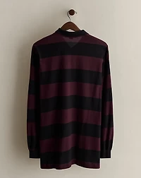 1989 Crest Striped Polo Shirt - Size L