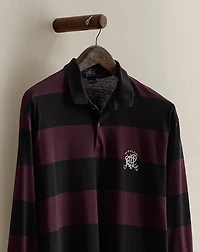 1989 Crest Striped Polo Shirt - Size L