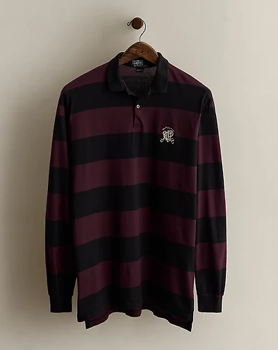 1989 Crest Striped Polo Shirt - Size L