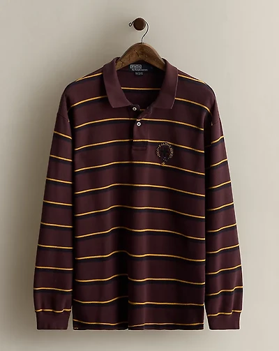 Vintage Striped Polo Shirt - Size XL
