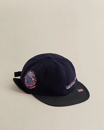 Vintage Wool Earflap Cap - Size S-M