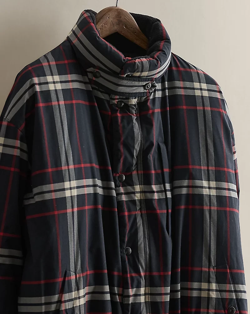 c. 2000 Plaid Down Jacket - Size XL