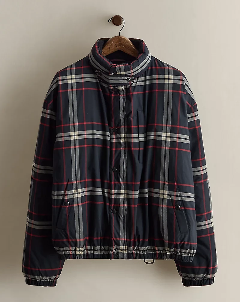 c. 2000 Plaid Down Jacket - Size XL