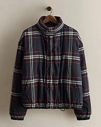 c. 2000 Plaid Down Jacket - Size XL
