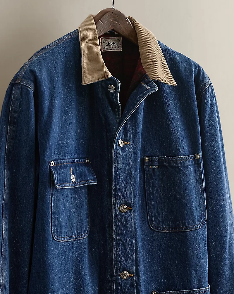 c. 1990 Denim Barn Jacket - Size L