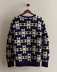 1996 Hand-Knit Wool Sweater - Size M