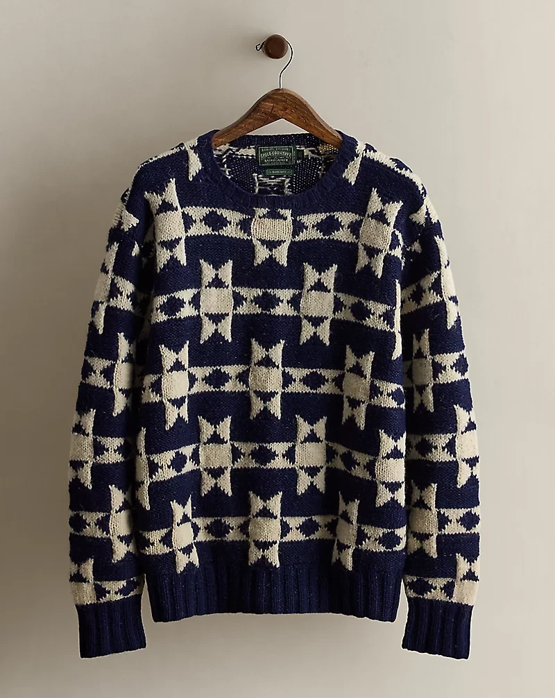 1996 Hand-Knit Wool Sweater - Size M