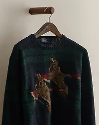 1989 Duck-Intarsia Wool Sweater - Size M