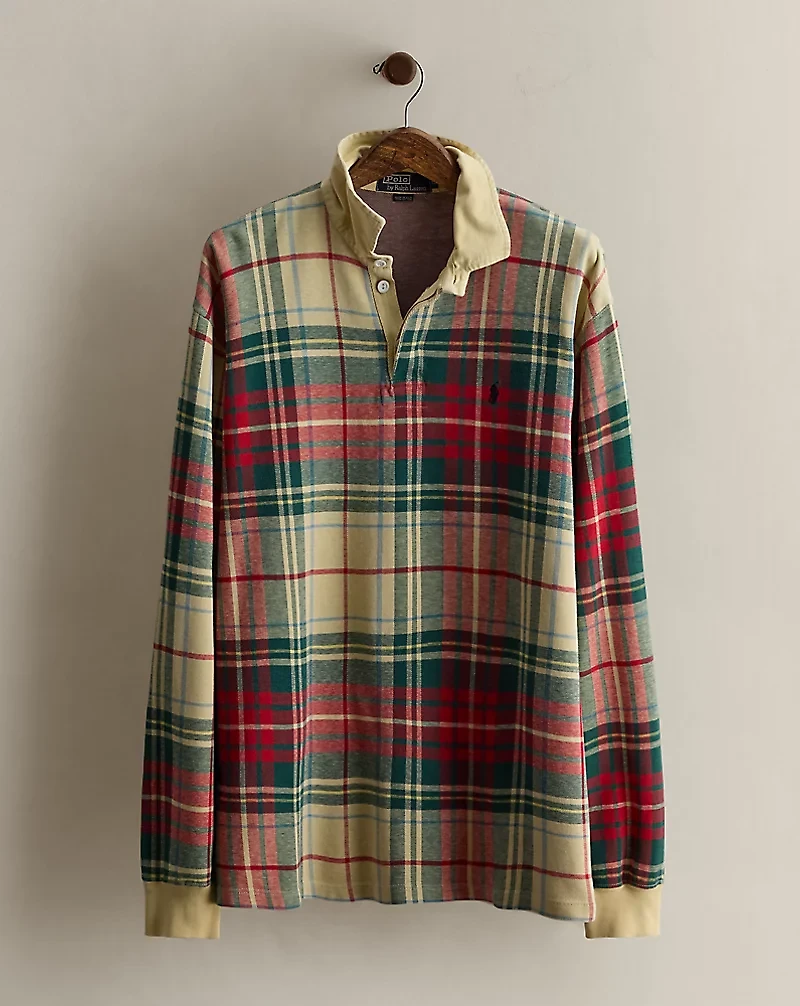 c. 1995 Plaid Rugby Shirt - Size XL