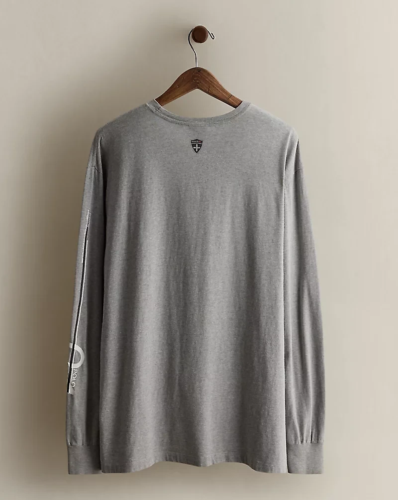 2004 Skier-Print T-Shirt - Size L