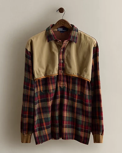 1995 Plaid Popover Shirt - Size L