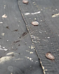 1940s Herringbone Twill Shirt - Size L