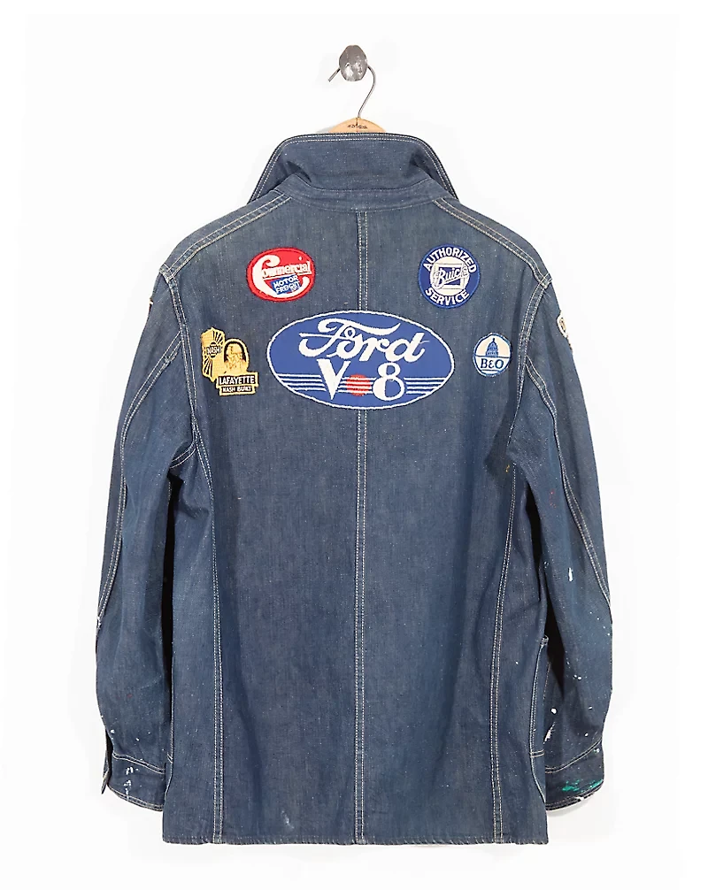 1950s Patched Denim Jacket - Size M