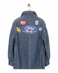 1950s Patched Denim Jacket - Size M