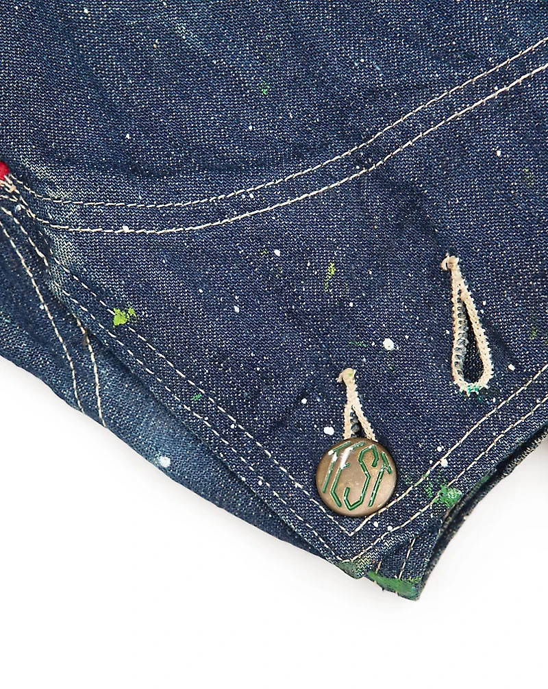 1950s Patched Denim Jacket - Size M