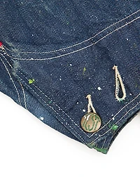 1950s Patched Denim Jacket - Size M