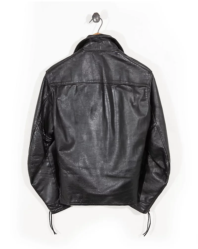 1950s–’60s Leather Moto Jacket - Size 40