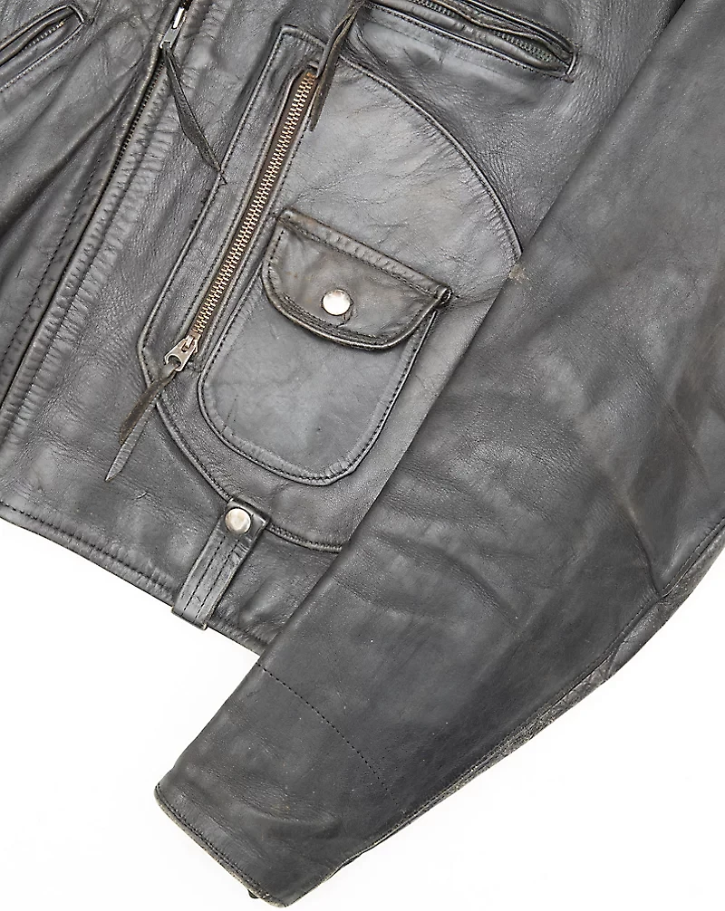 1950s–’60s Leather Moto Jacket