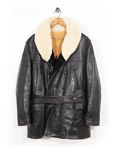 1930s Shearling-Leather Coat - Size 48