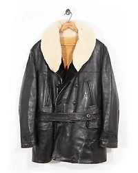 1930s Shearling-Leather Coat - Size 48
