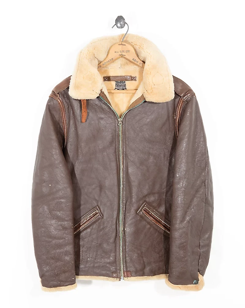 B-9 Shearling-Leather Jacket - Size 40