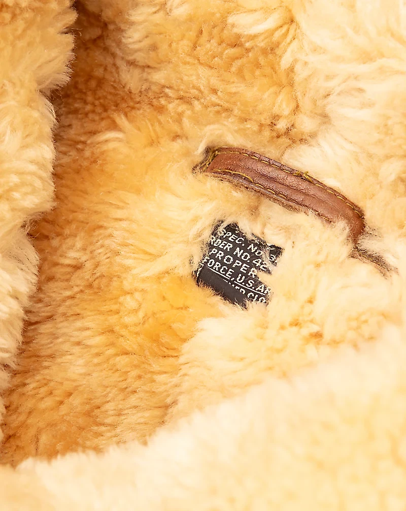 B-7 Shearling-Leather Jacket - Size 44