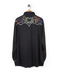 1940s Embroidered Western Shirt - Size M
