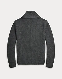 Waffle-Knit Cashmere Cardigan