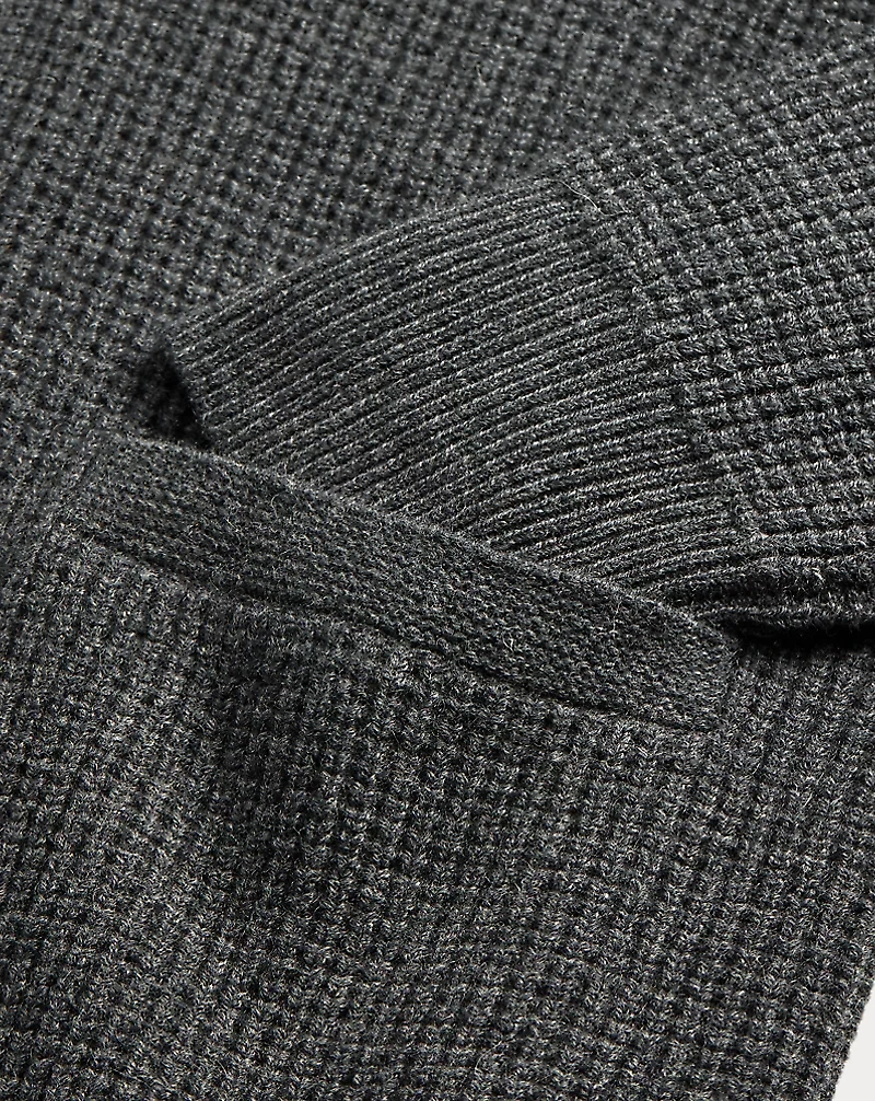 Waffle-Knit Cashmere Cardigan