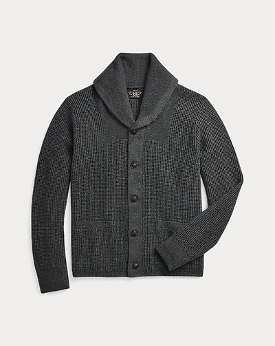 Waffle-Knit Cashmere Cardigan
