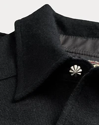 Wool-Cashmere Western Shirt Sweater
