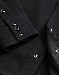 Wool-Cashmere Western Shirt Sweater