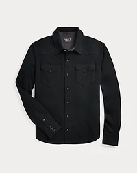 Wool-Cashmere Western Shirt Sweater