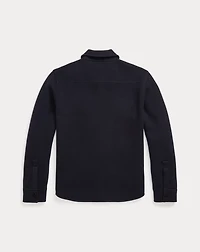 Birdseye Jacquard Wool Workshirt Sweater
