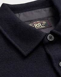 Birdseye Jacquard Wool Workshirt Sweater
