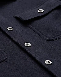 Birdseye Jacquard Wool Workshirt Sweater