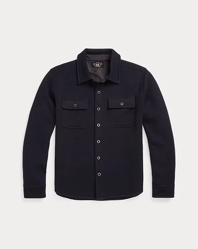 Birdseye Jacquard Wool Workshirt Sweater