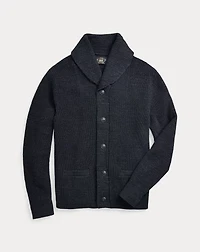 Cotton Shawl-Collar Cardigan