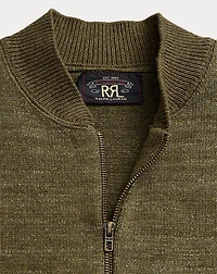 Cotton-Wool Full-Zip Sweater