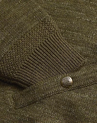 Cotton-Wool Full-Zip Sweater