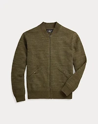 Cotton-Wool Full-Zip Sweater