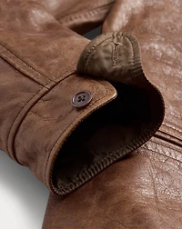 Leather Car Coat