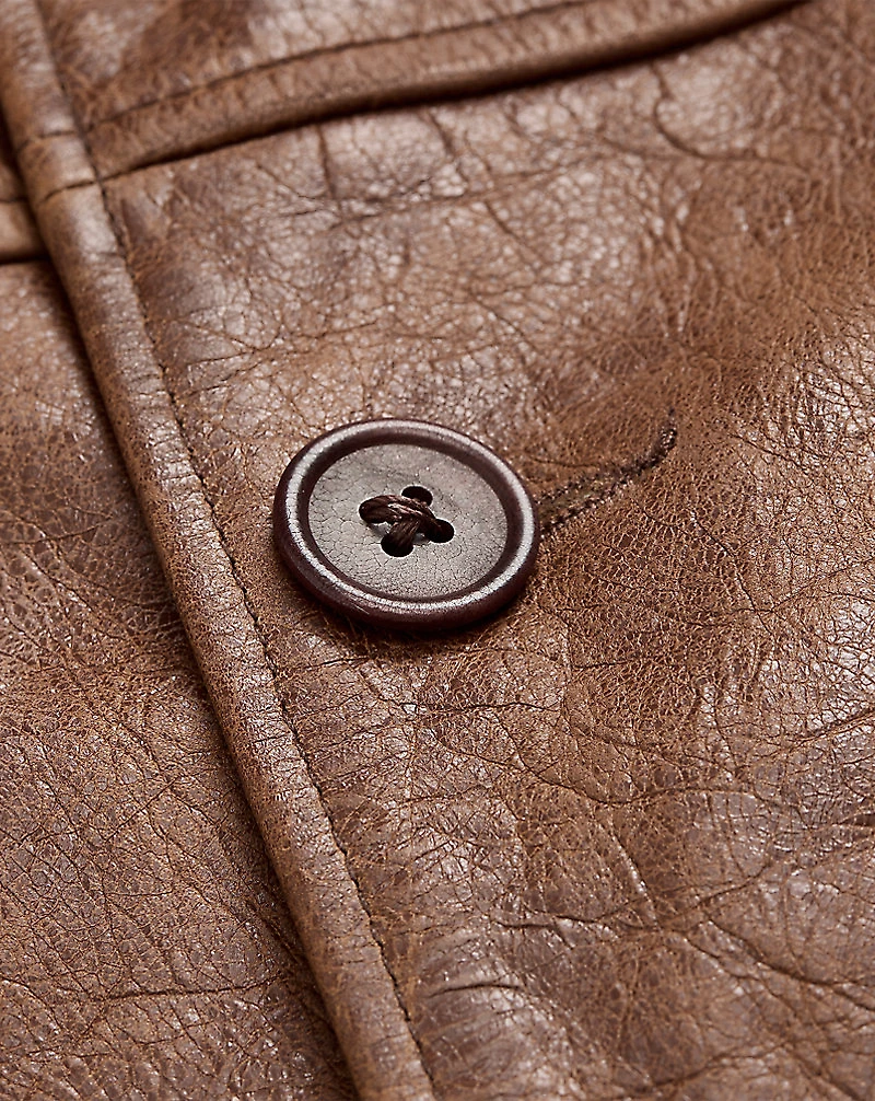 Leather Car Coat