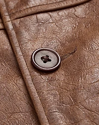 Leather Car Coat