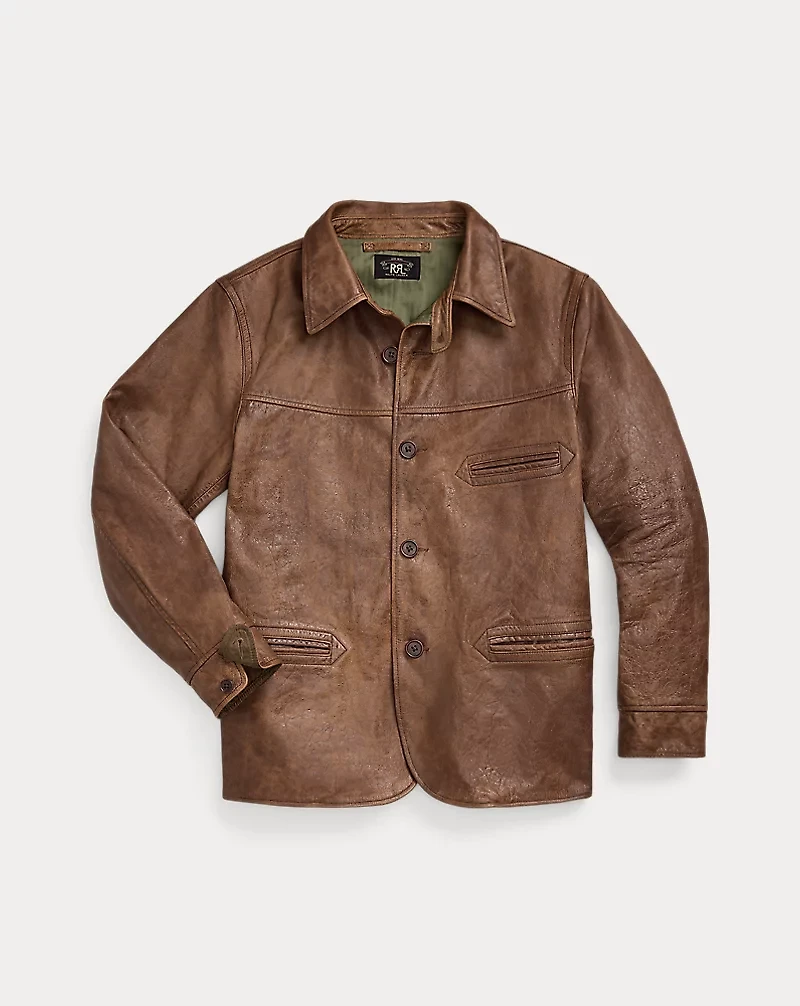 Leather Car Coat