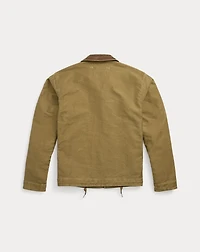 Corduroy-Collar Cotton Deck Jacket