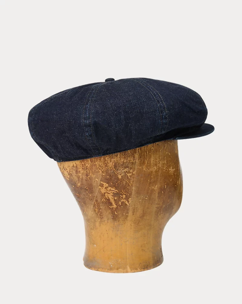 Indigo Denim Newsboy Cap