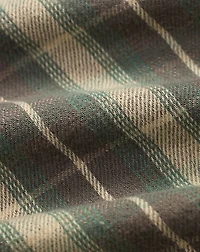 Slim Fit Plaid Twill Western Shirt